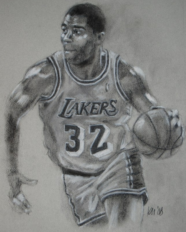 Magic, charcoal on paper, 2008