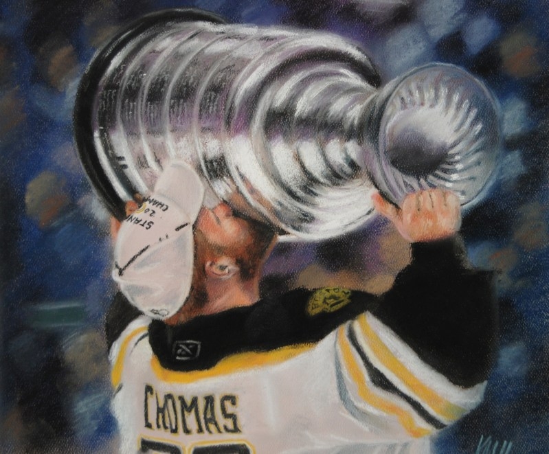 Victory, color pastel on paper, 2011
