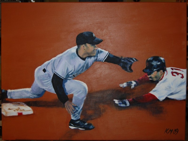 I Mean He Was Safe by Like a Foot, acrylic on canvas, 2009