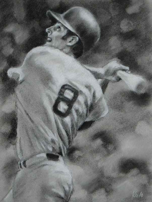 Yaz, charcoal on paper, 2010