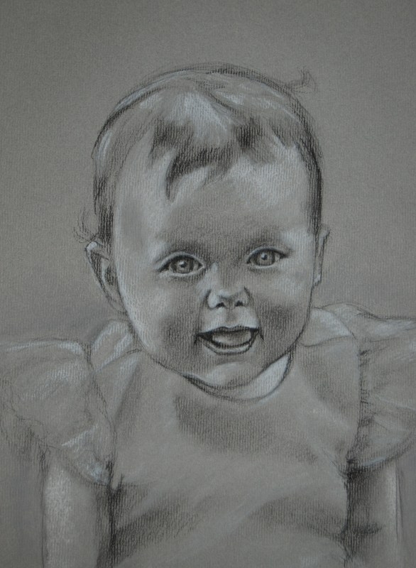 Brooke, charcoal on paper, 2009