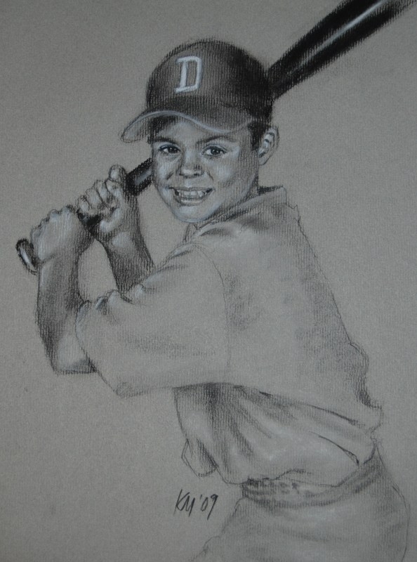 Jameson, charcoal on paper, 2009