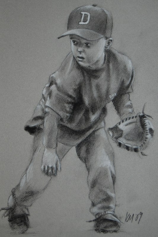 Kyle, charcoal on paper, 2009
