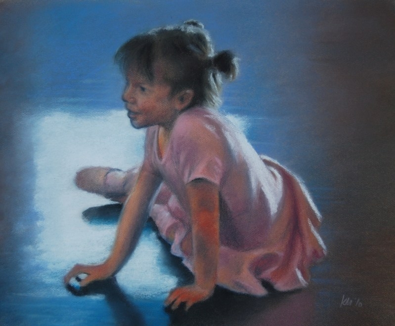 Tiny Dancer, color pastel on paper, 2010